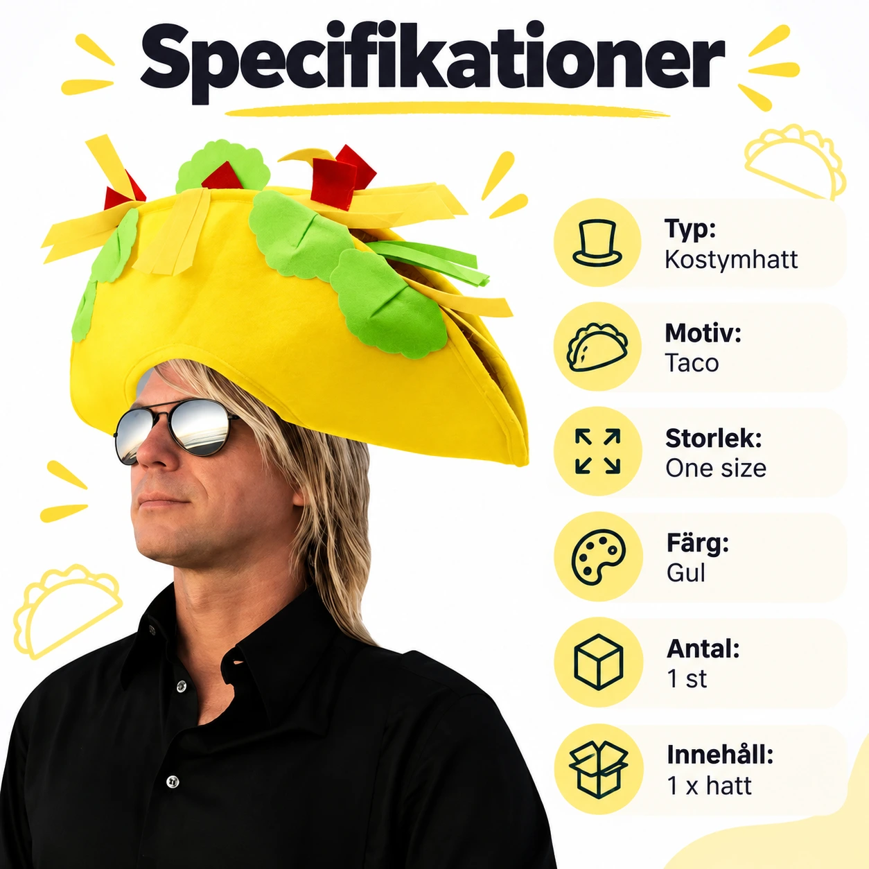 Rolig Taco Mjuk Mössa