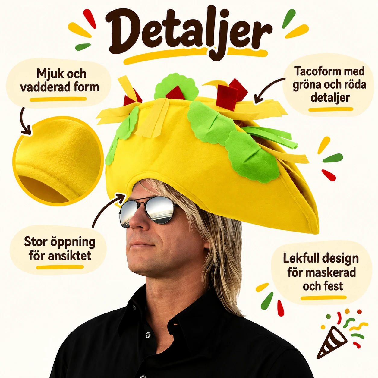 Rolig Taco Mjuk Mössa