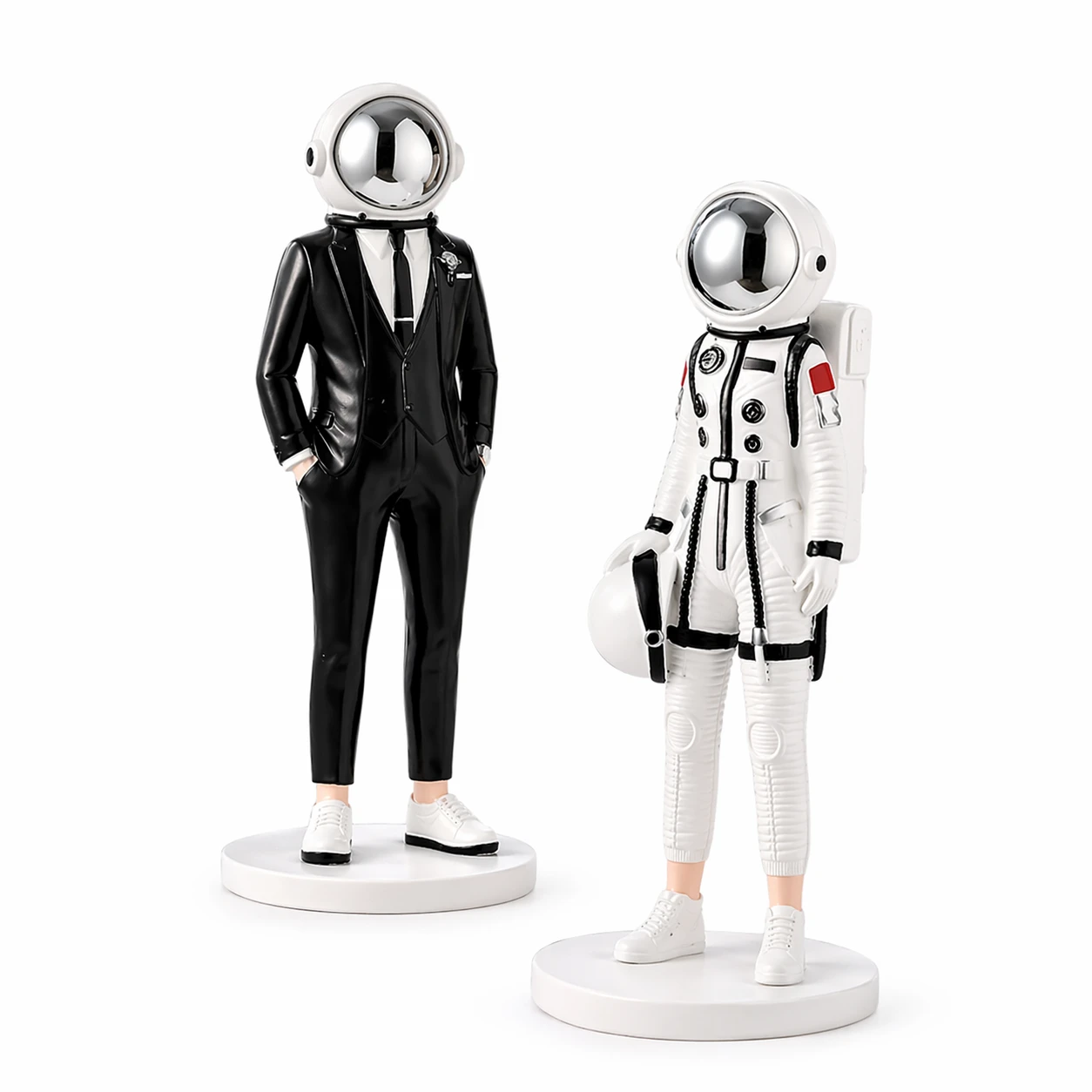 Astronaut Staty Kärlek - Dekorationsfigur i Resin för Hem