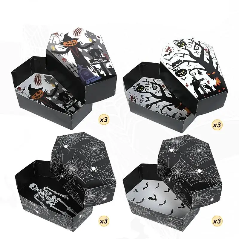 Papperslådor Kistformade Halloween 12/24-pack 3