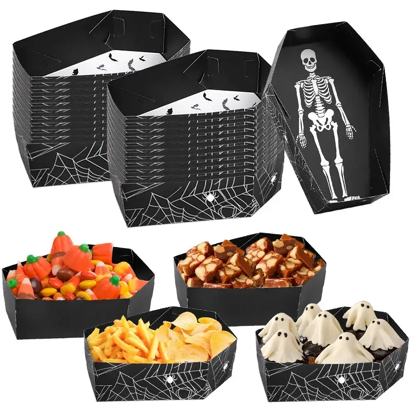Papperslådor Kistformade Halloween 12/24-pack