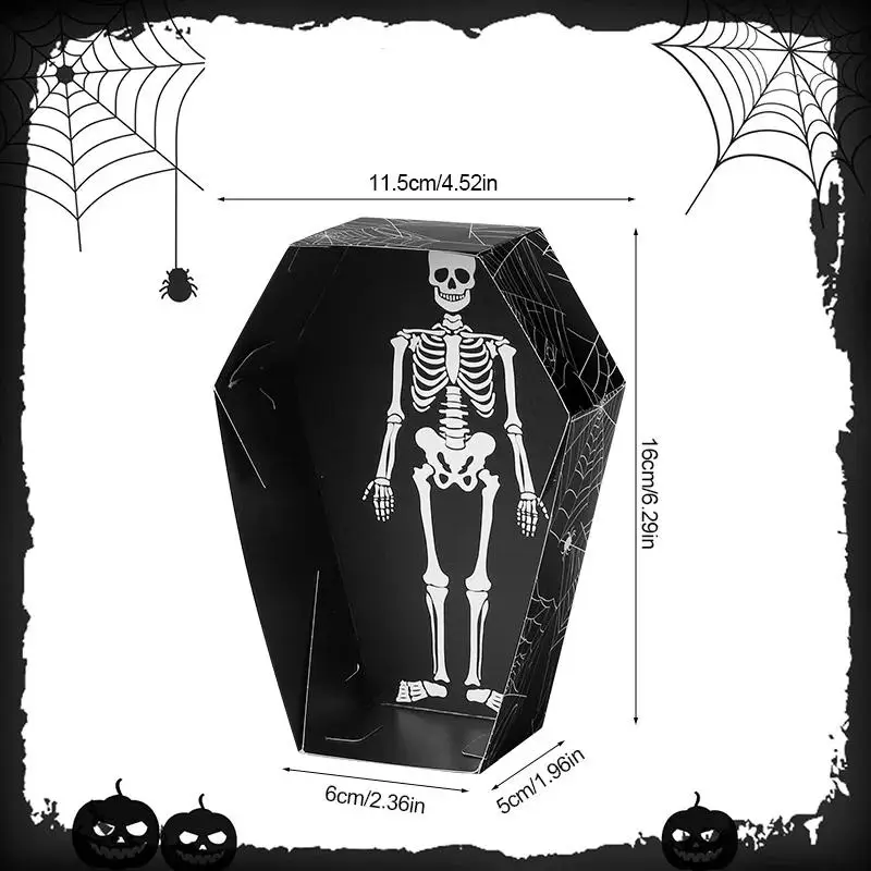 Papperslådor Kistformade Halloween 12/24-pack 4