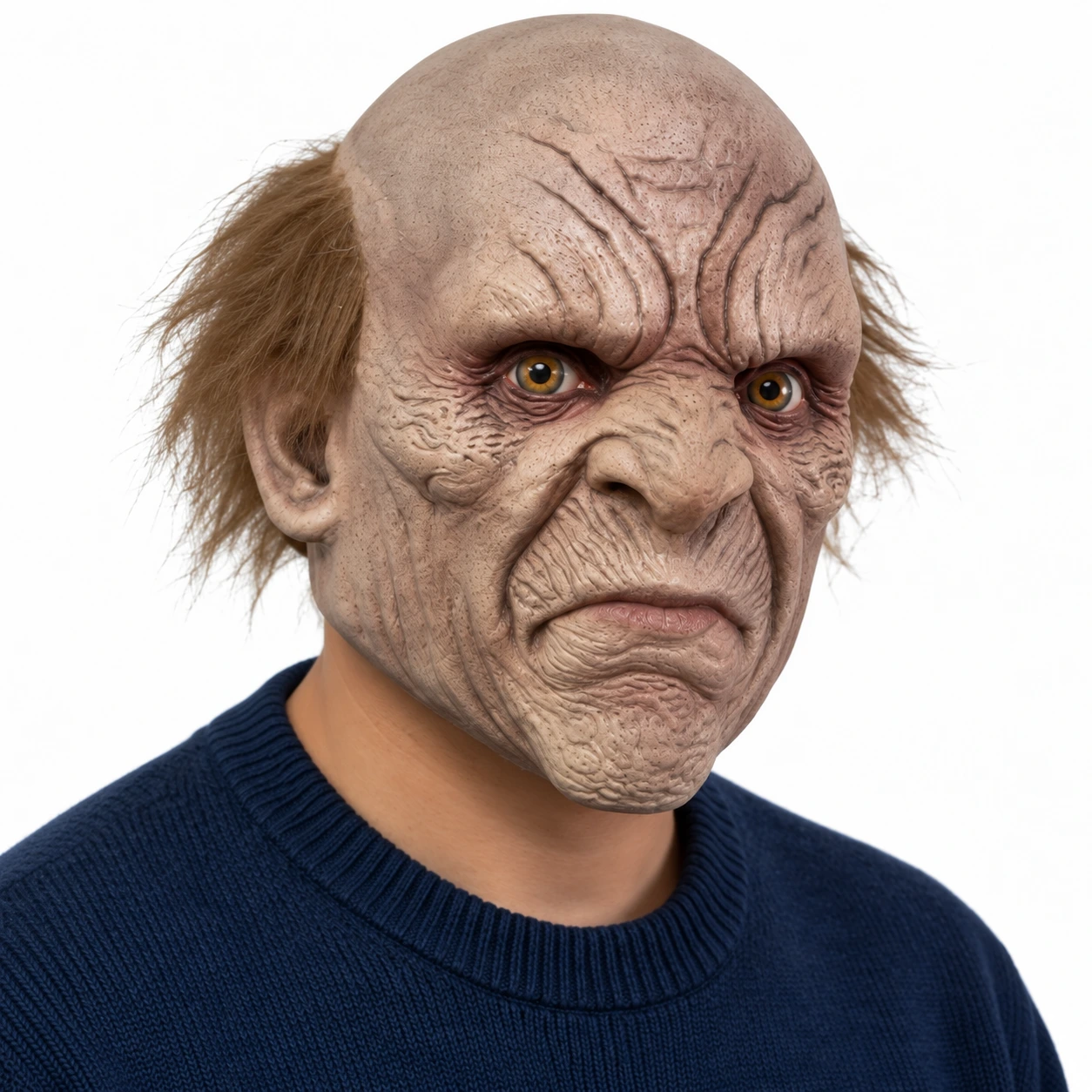 Mask unisex gammal man i latex heltäckande