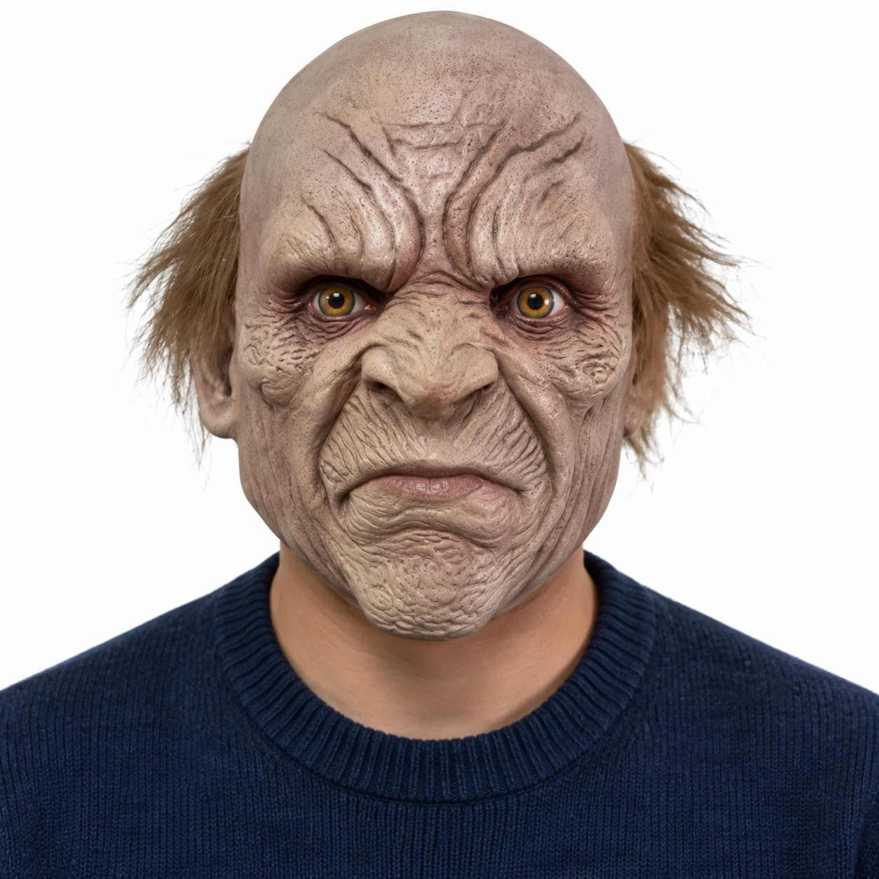 Mask unisex gammal man i latex heltäckande