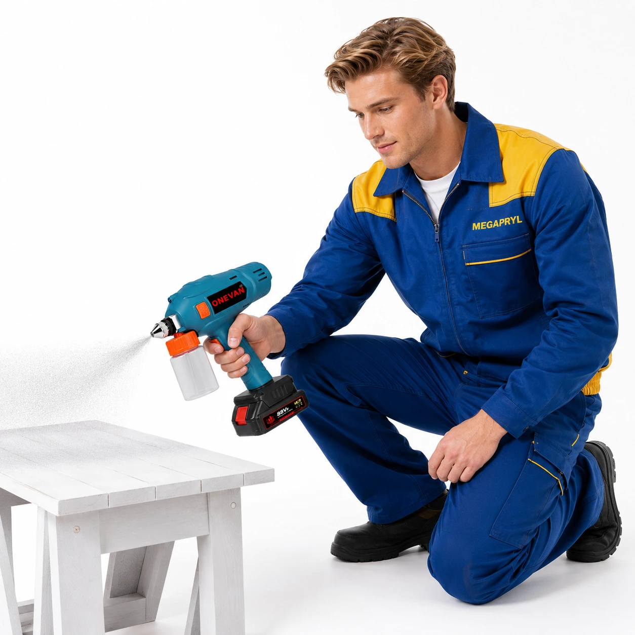 Färgspruta Batteridriven – 3 Munstycken