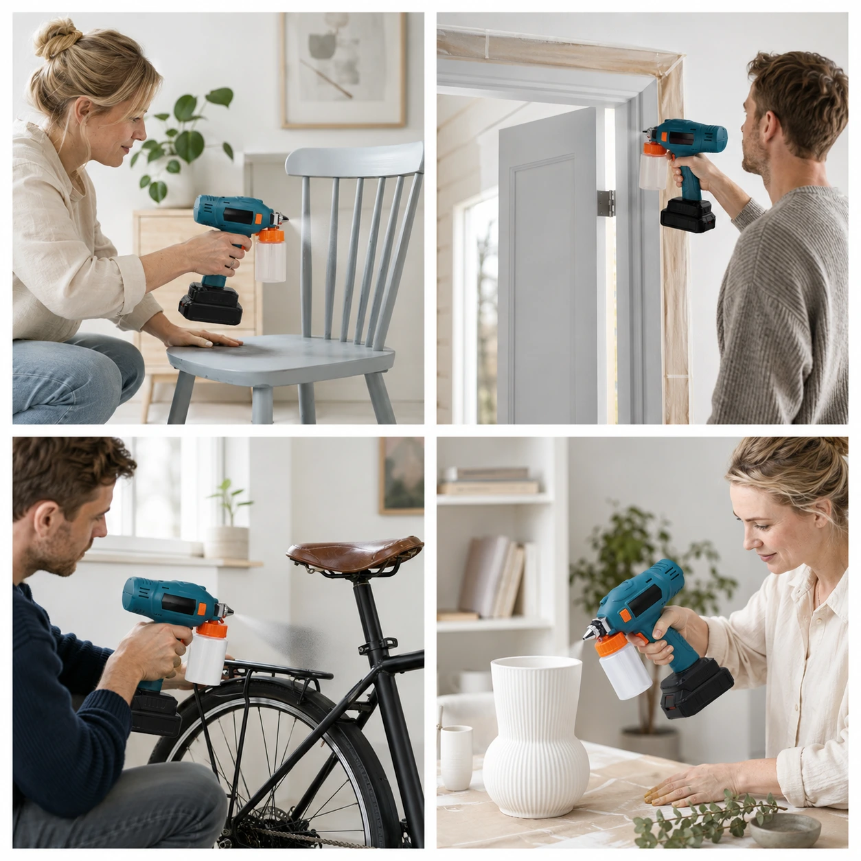 Färgspruta Batteridriven – 3 Munstycken