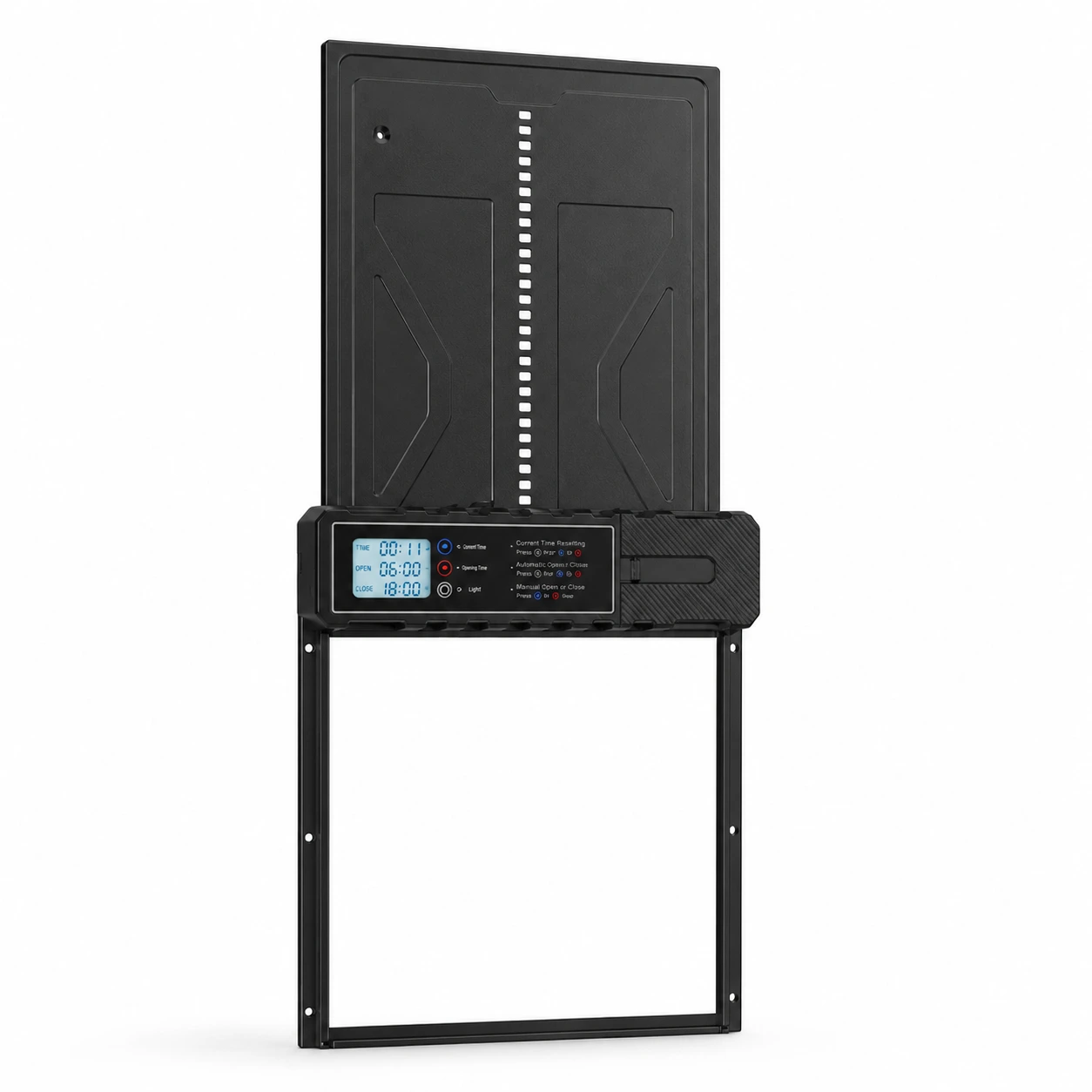 Hönslucka Automatisk Batteridriven med Timer och Klämskydd