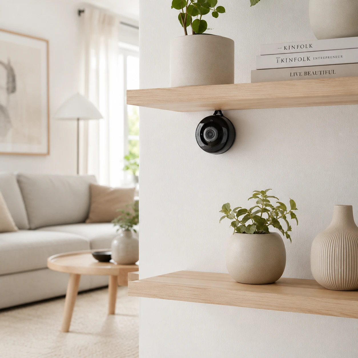 Mini övervakningskamera med wifi och mörkerseende