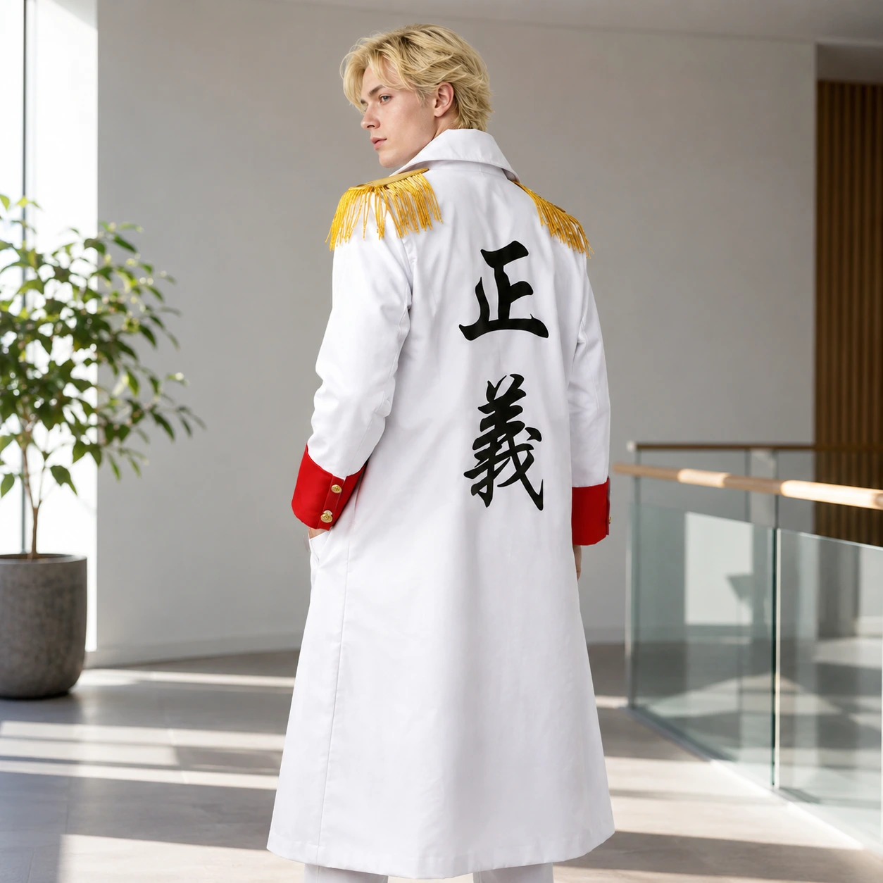 Cosplay-kappa i marinestil för maskerad och cosplay