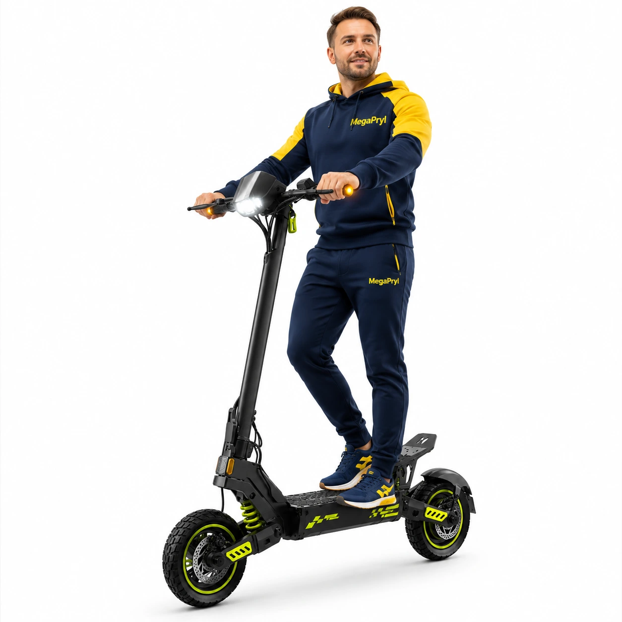 Elektrisk sparkcykel för vuxna med 10 tums däck och hopfällbar design