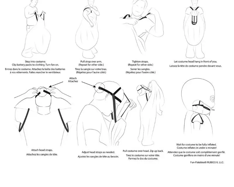 Big Baby Uppblåsbar Maskeraddräkt 6