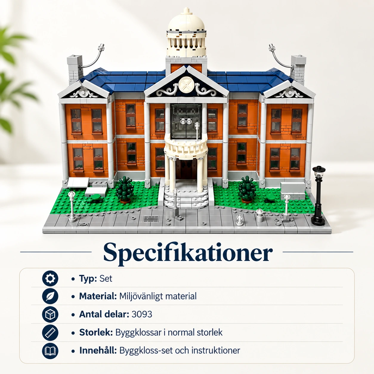 Byggklossar husmodell set 3093 delar