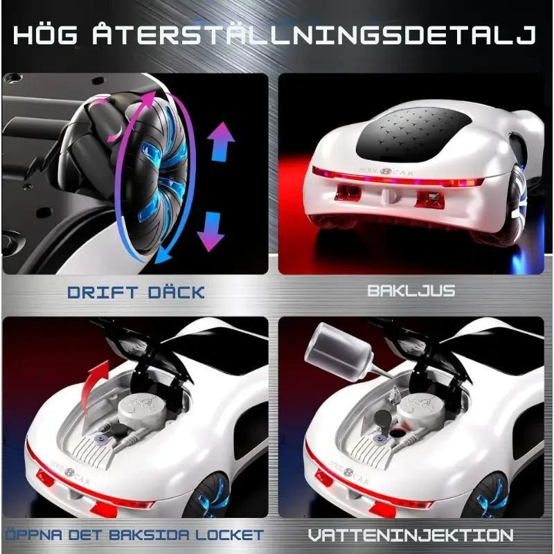 Radiostyrd Sportbil med Ljus och Ljud 4