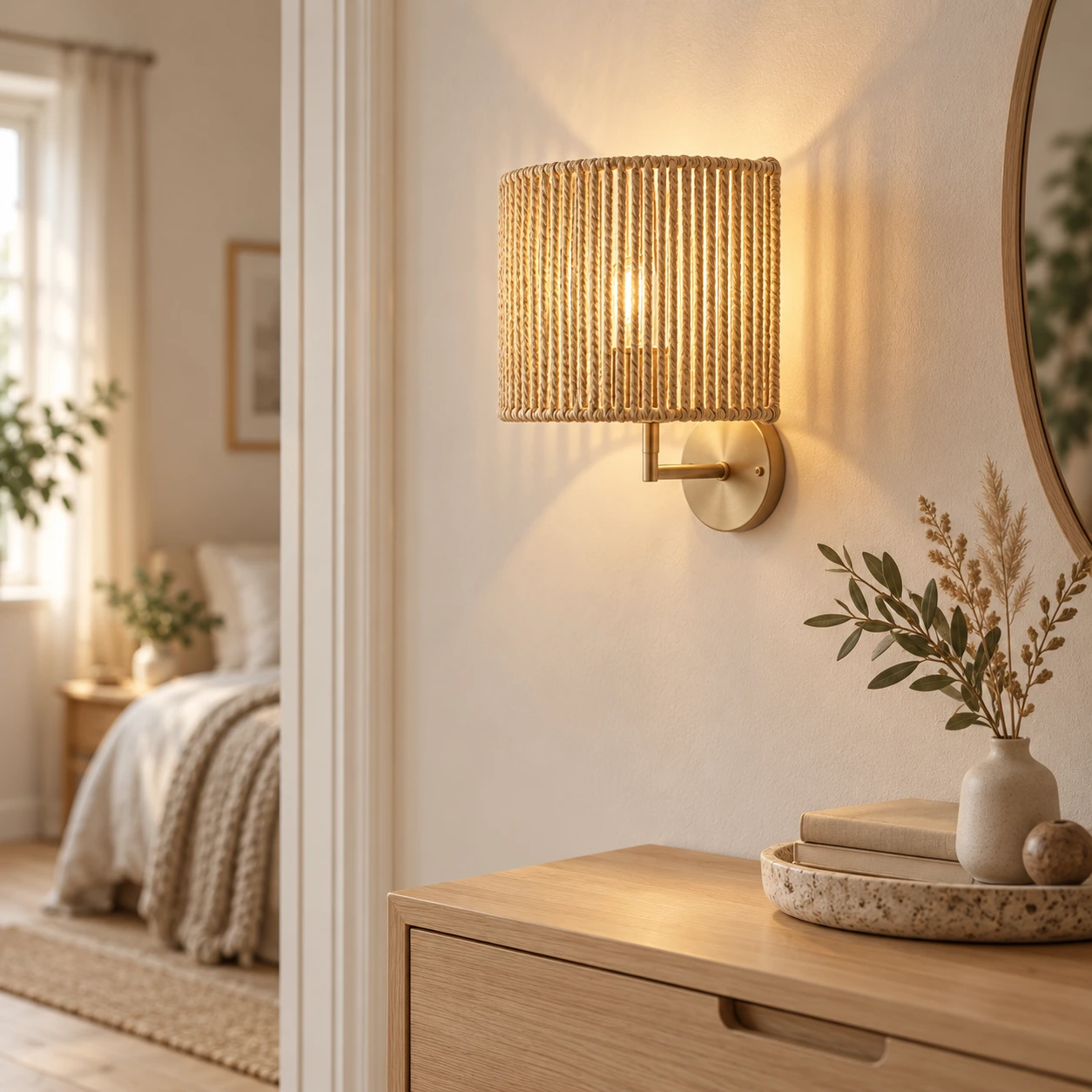 Lampskärm för vägglampa i halvcylinderform