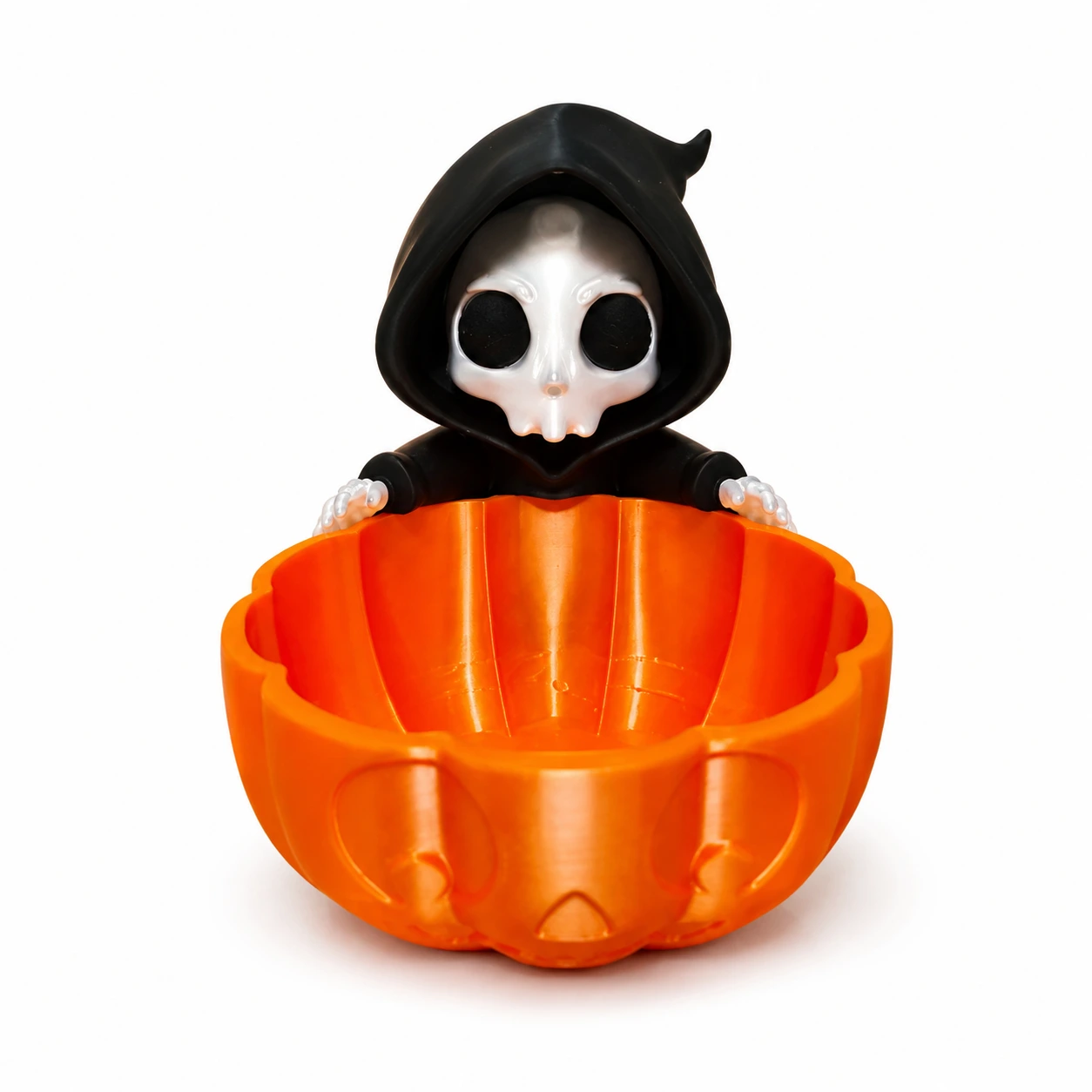 Godisskål med dödskalle för halloween
