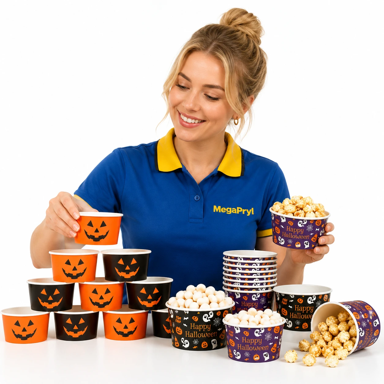 Pappersskålar till halloweenfest
