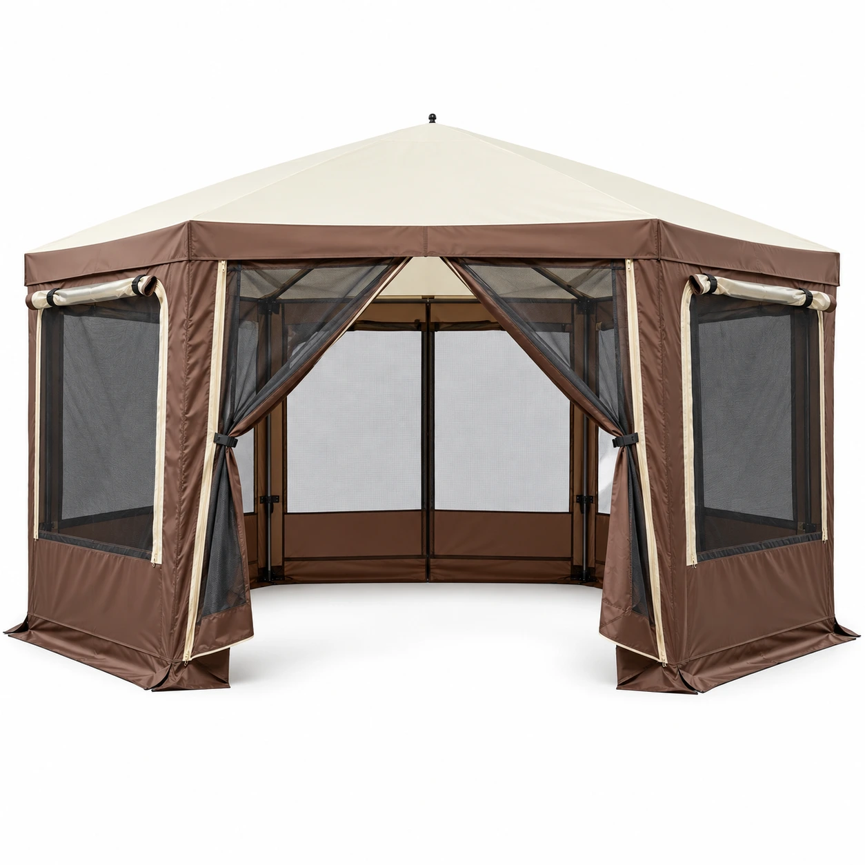 Pop up-paviljong för camping och trädgård, 3,6 x 3,6 m