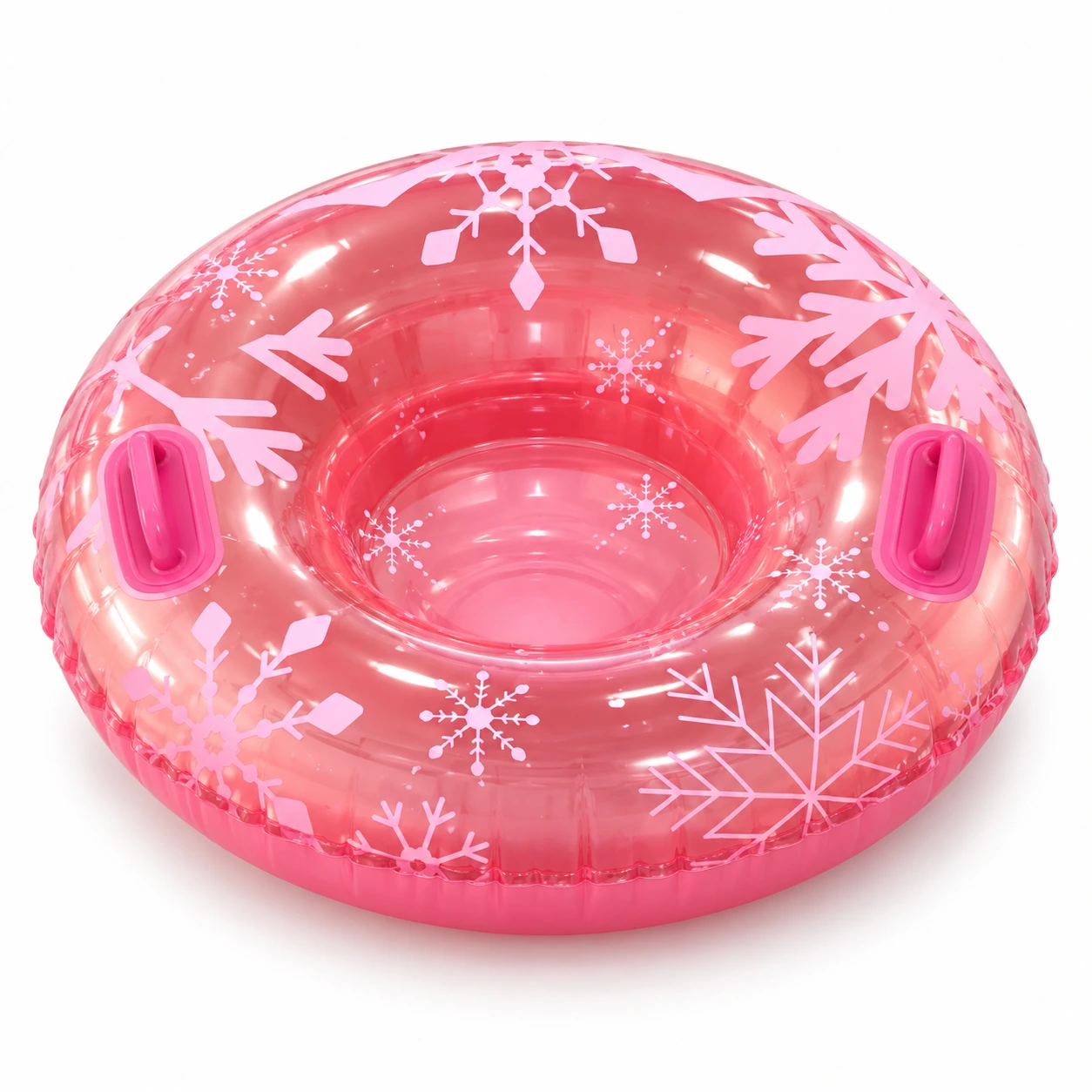 Uppblåsbar snow tube i PVC med handtag