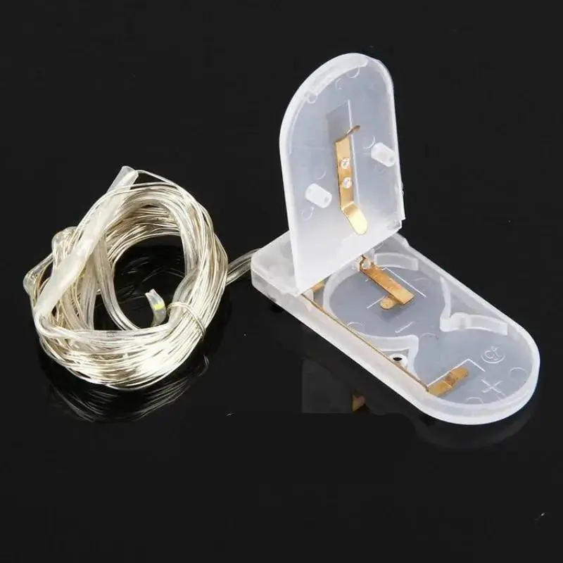 LED Ljusslingor Koppartråd 2m - Batteridriven 5st 4