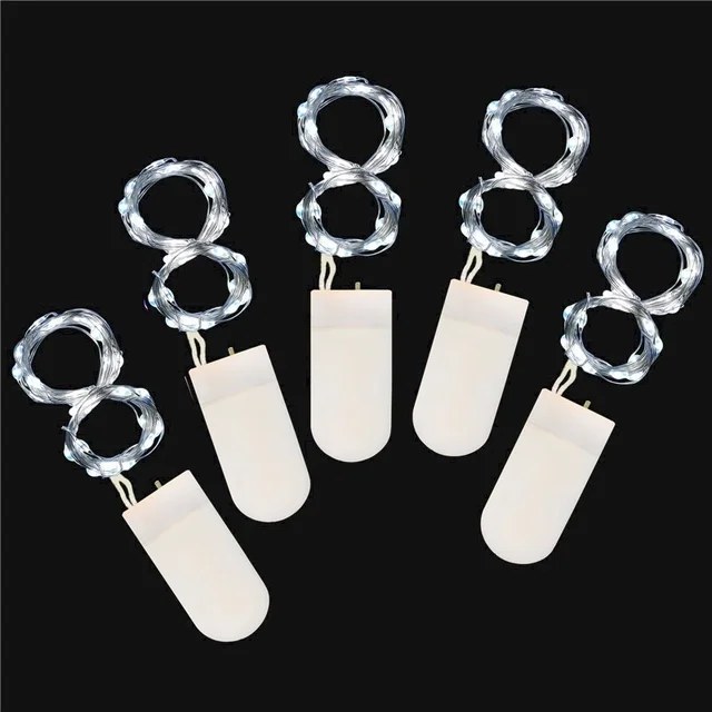 LED Ljusslingor Koppartråd 2m - Batteridriven 5st 6