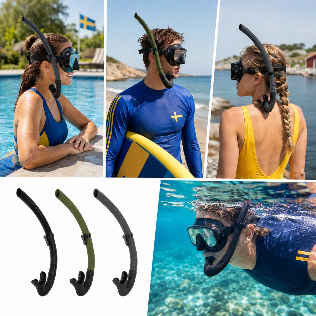 Silikon Snorkel Vuxen