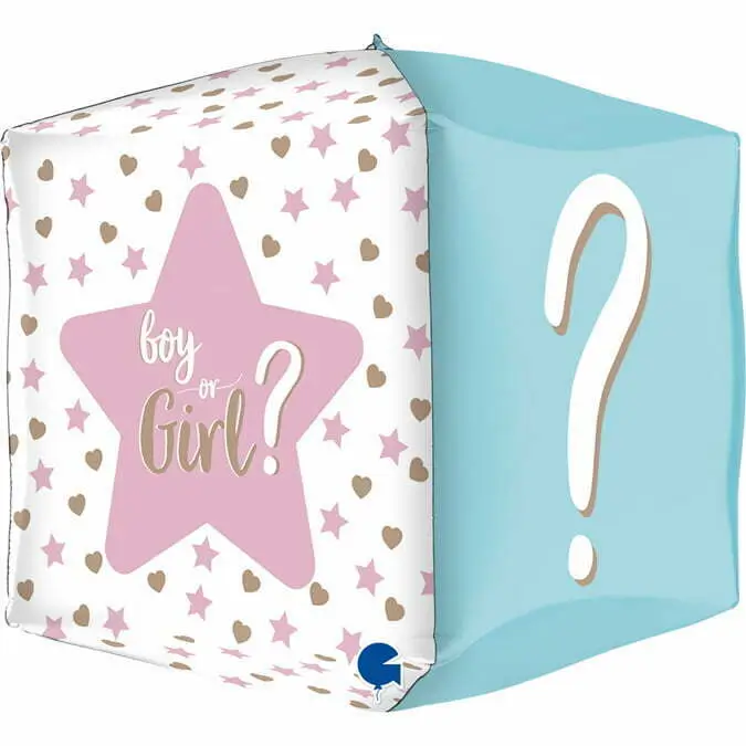 Folieballong Square Gender Reveal