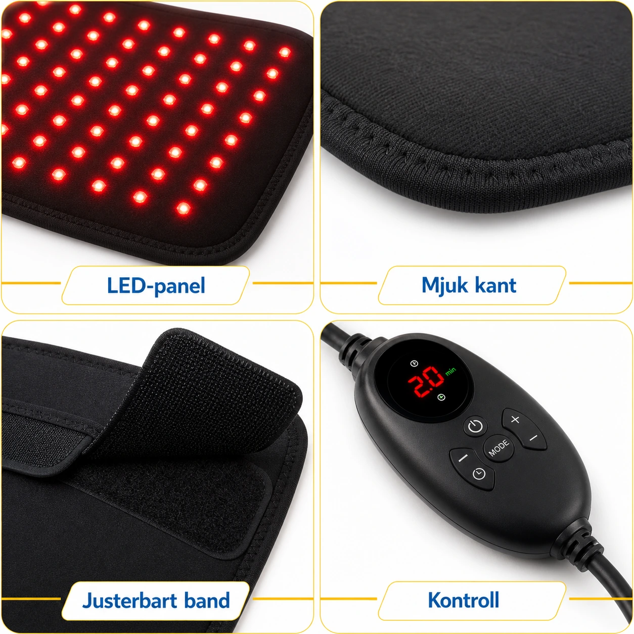 Ljusterapibälte LED - 120 LED