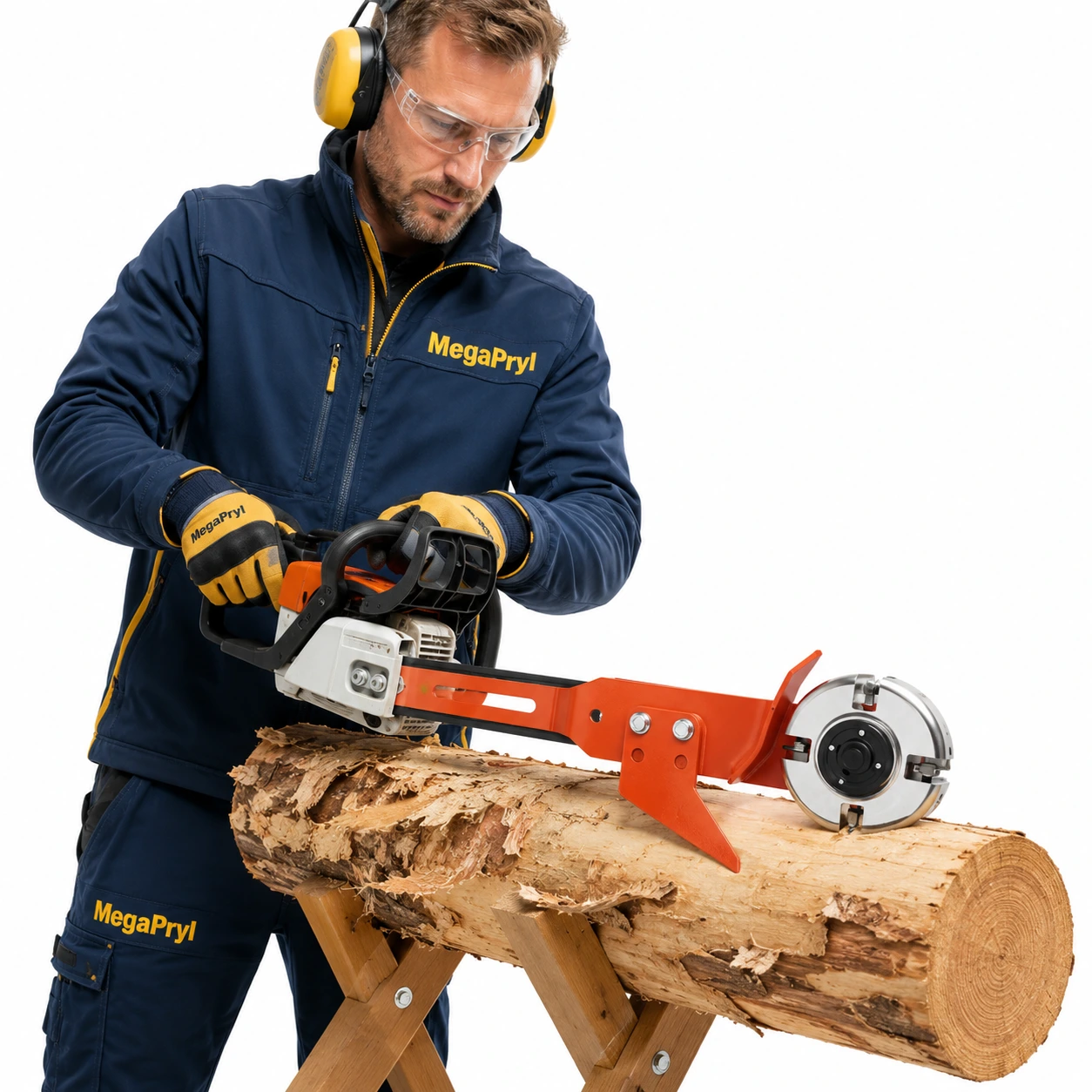 Barkfräs för motorsåg kompatibel med utvalda Stihl och Husqvarna