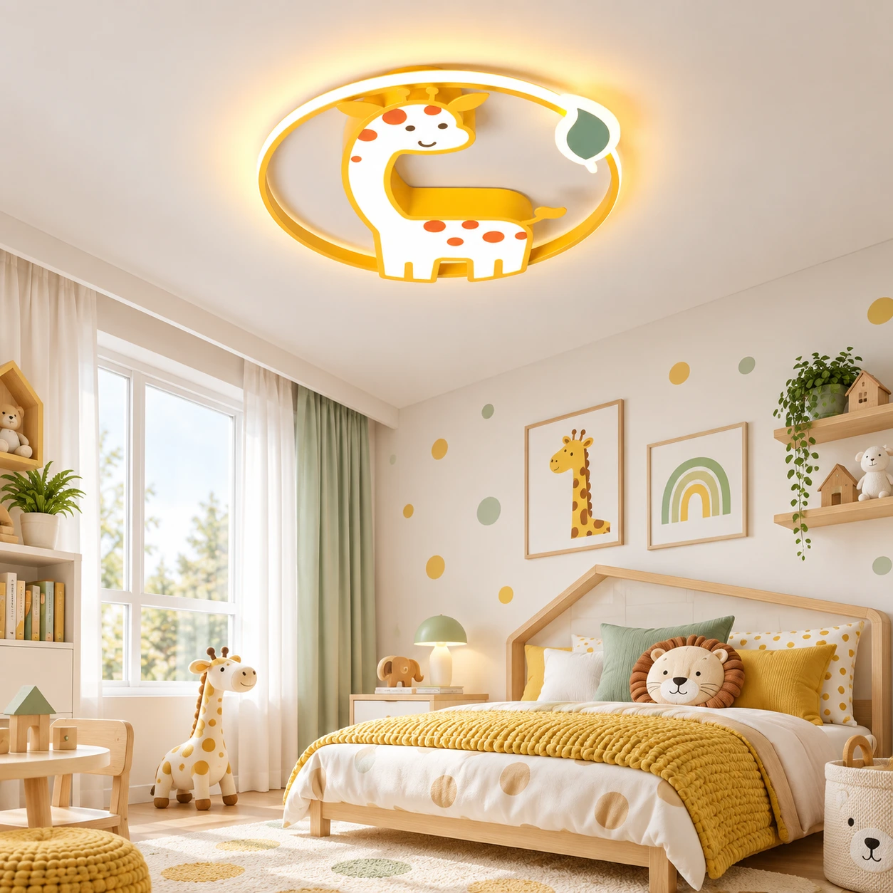 Himmennettävä kirahvikattovalaisin lastenhuoneeseen