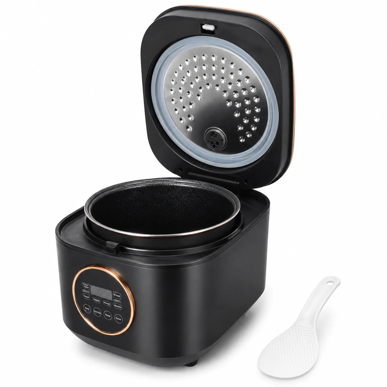 Riskokare 5 l med non-stick och varmhållning
