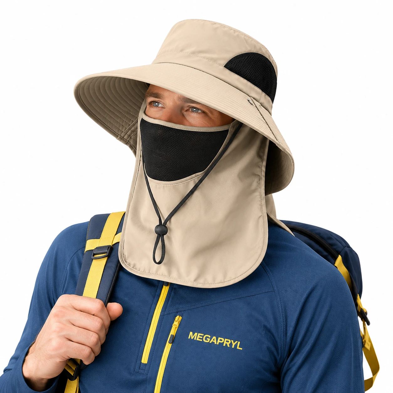 Solhatt med Nackskydd – UV-hatt för Friluftsliv