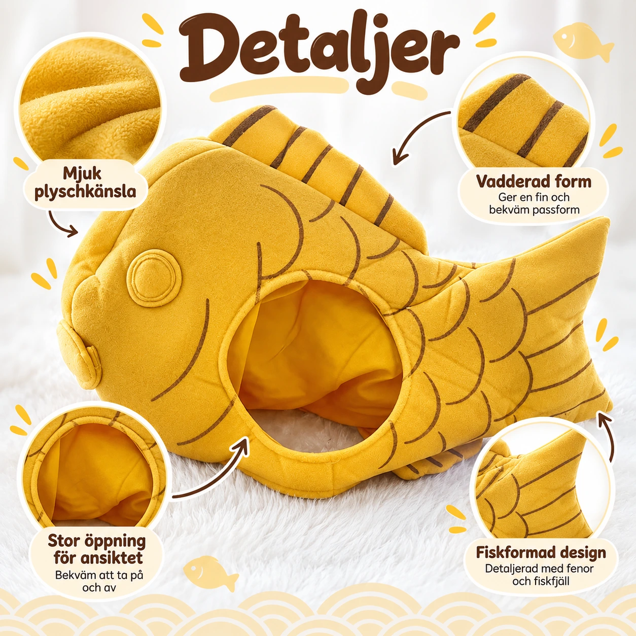 Japansk Taiyaki Mjuk Mössa