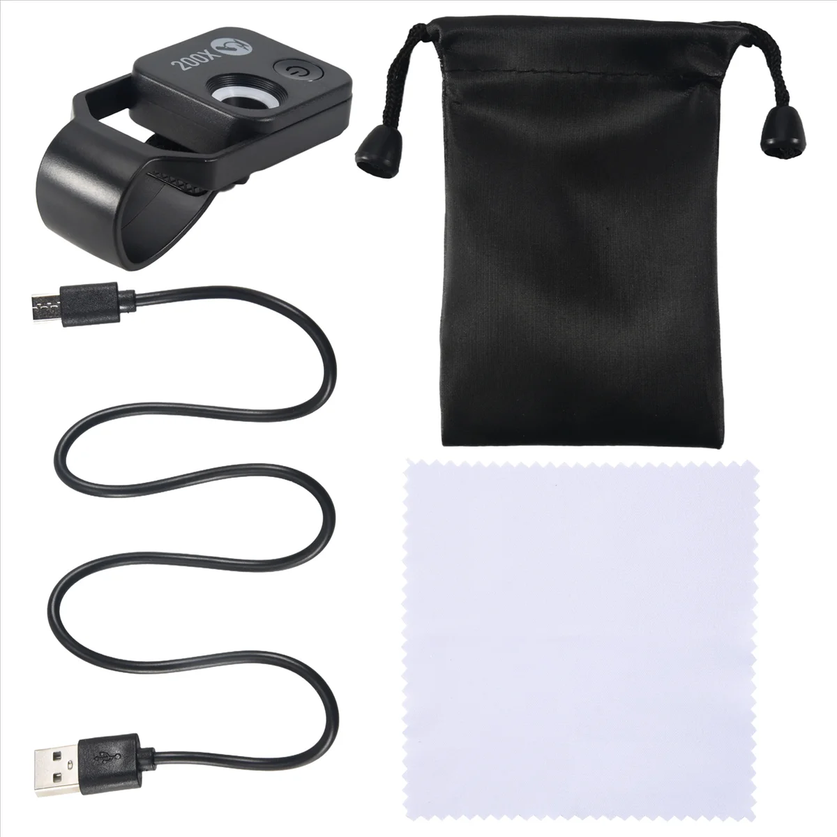 Mobilmikroskop 200X med LED-ljus 3