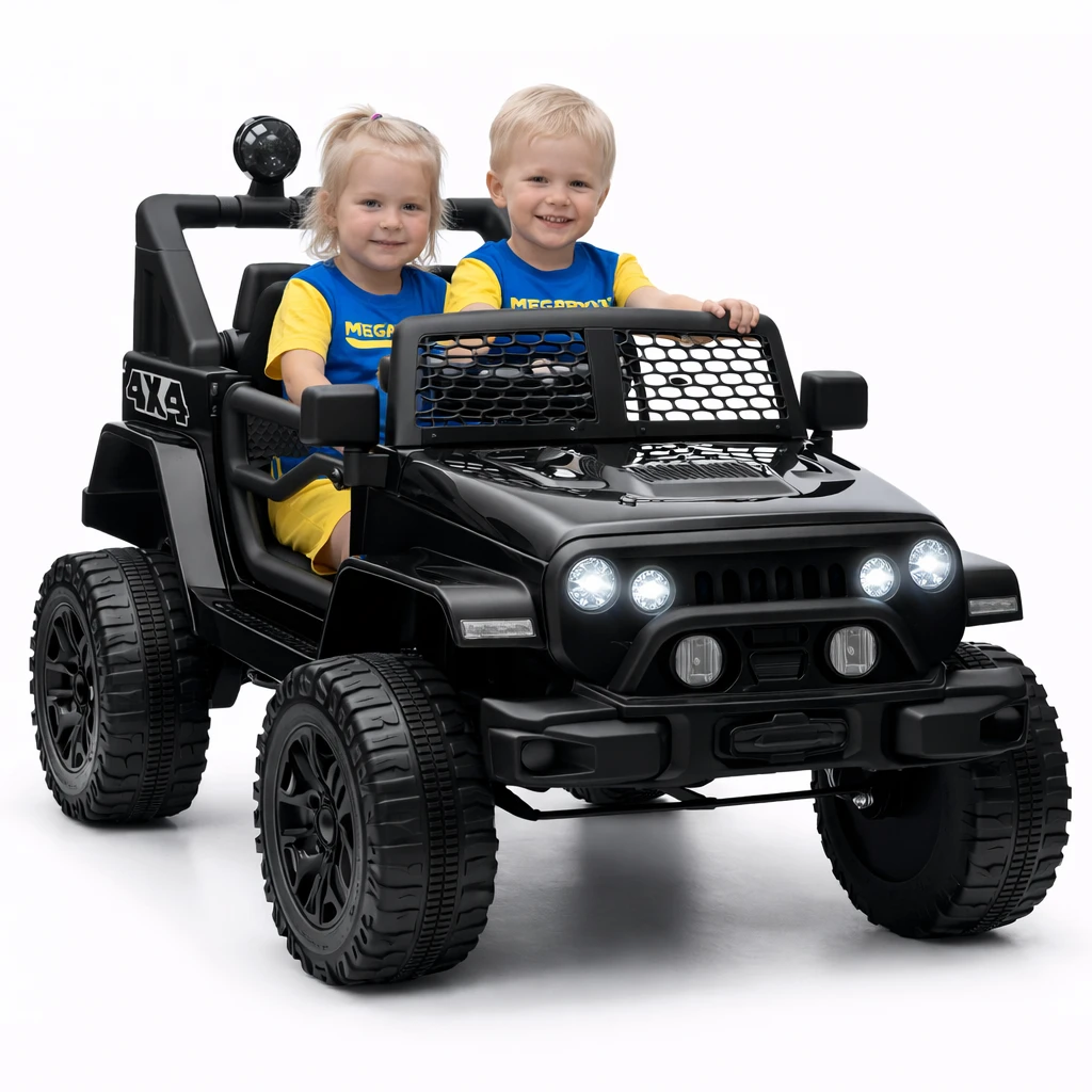 Elektrisk Barnjeep – 12V, Fjärrkontroll & Fjädring