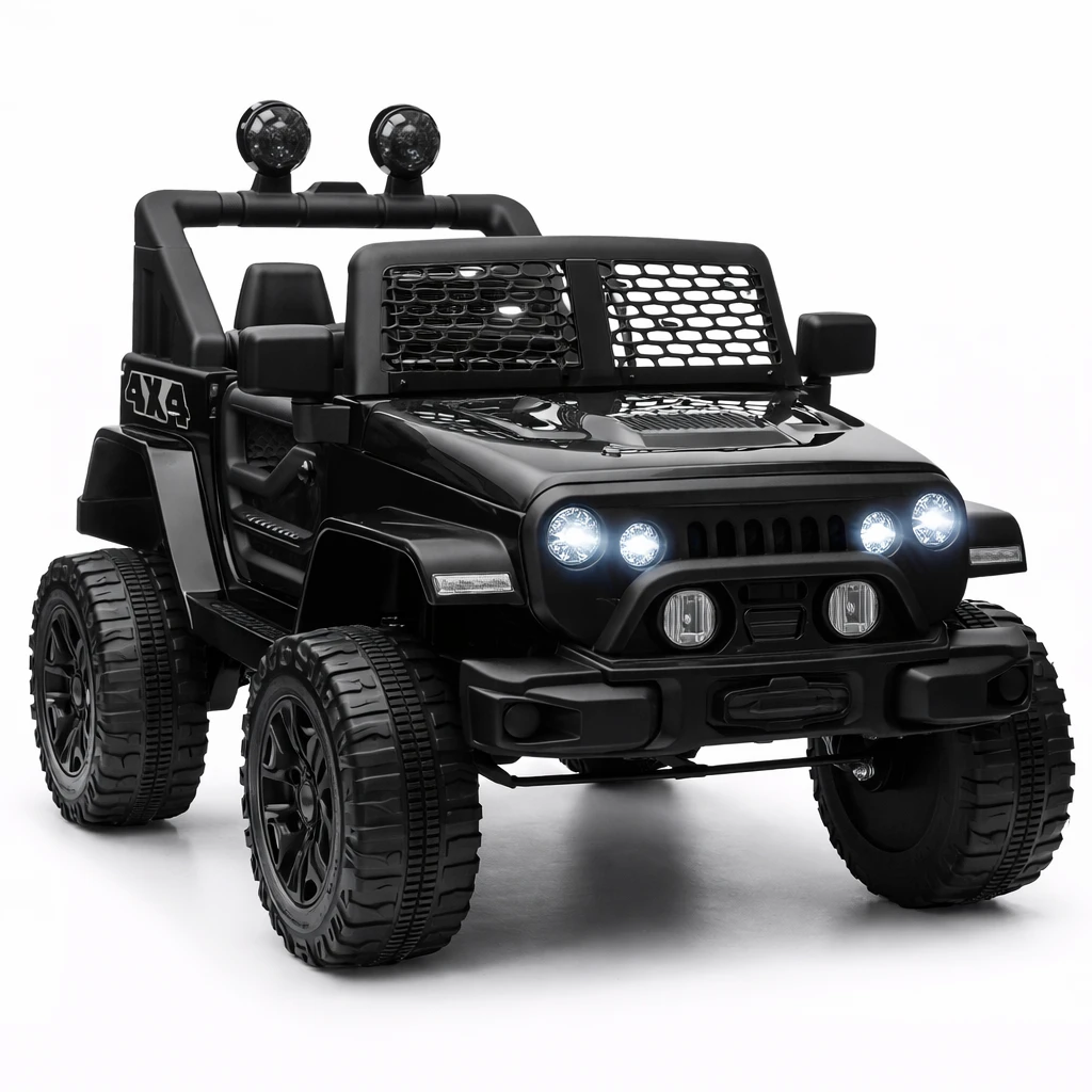 Elektrisk Barnjeep – 12V, Fjärrkontroll & Fjädring