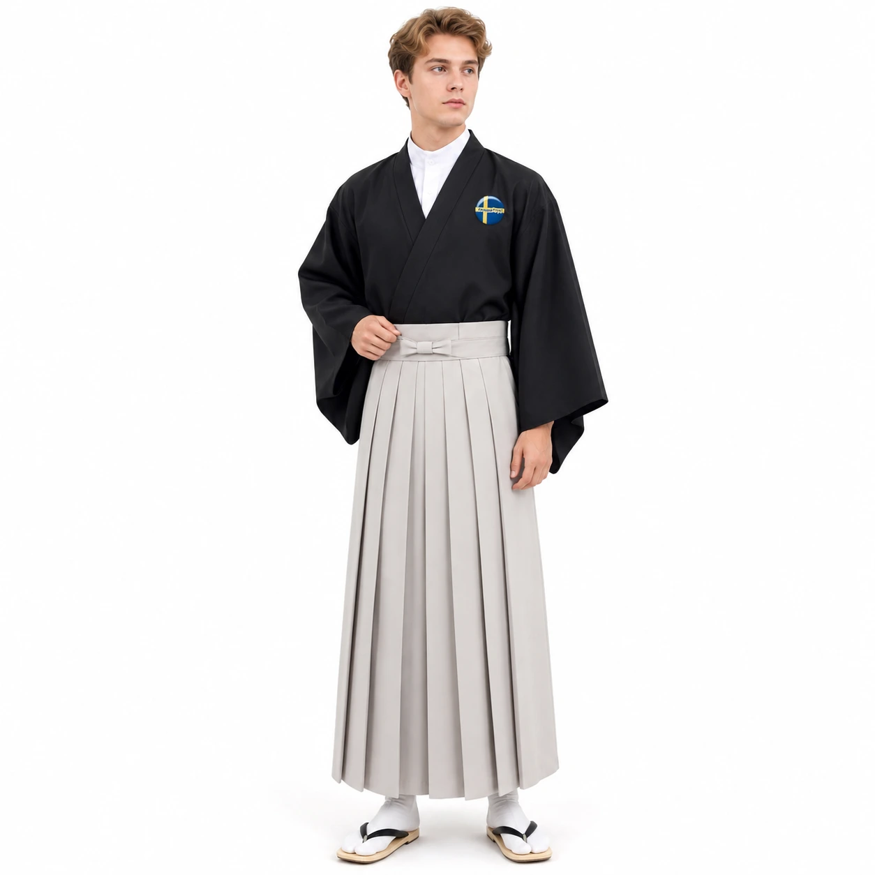 Cosplaydräkt i kimono-stil för anime och maskerad