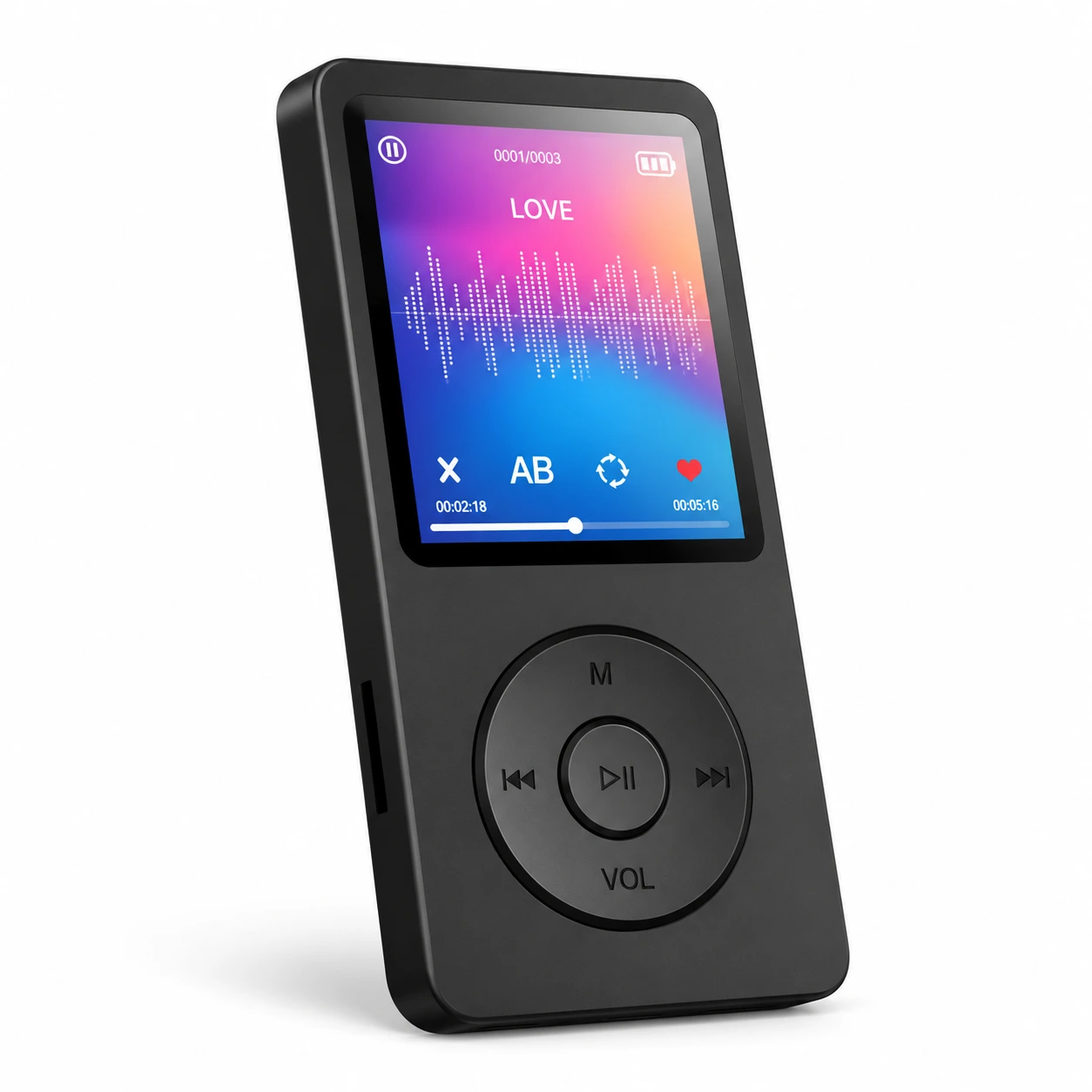 MP3-spelare med Bluetooth 5.4 och FM-radio