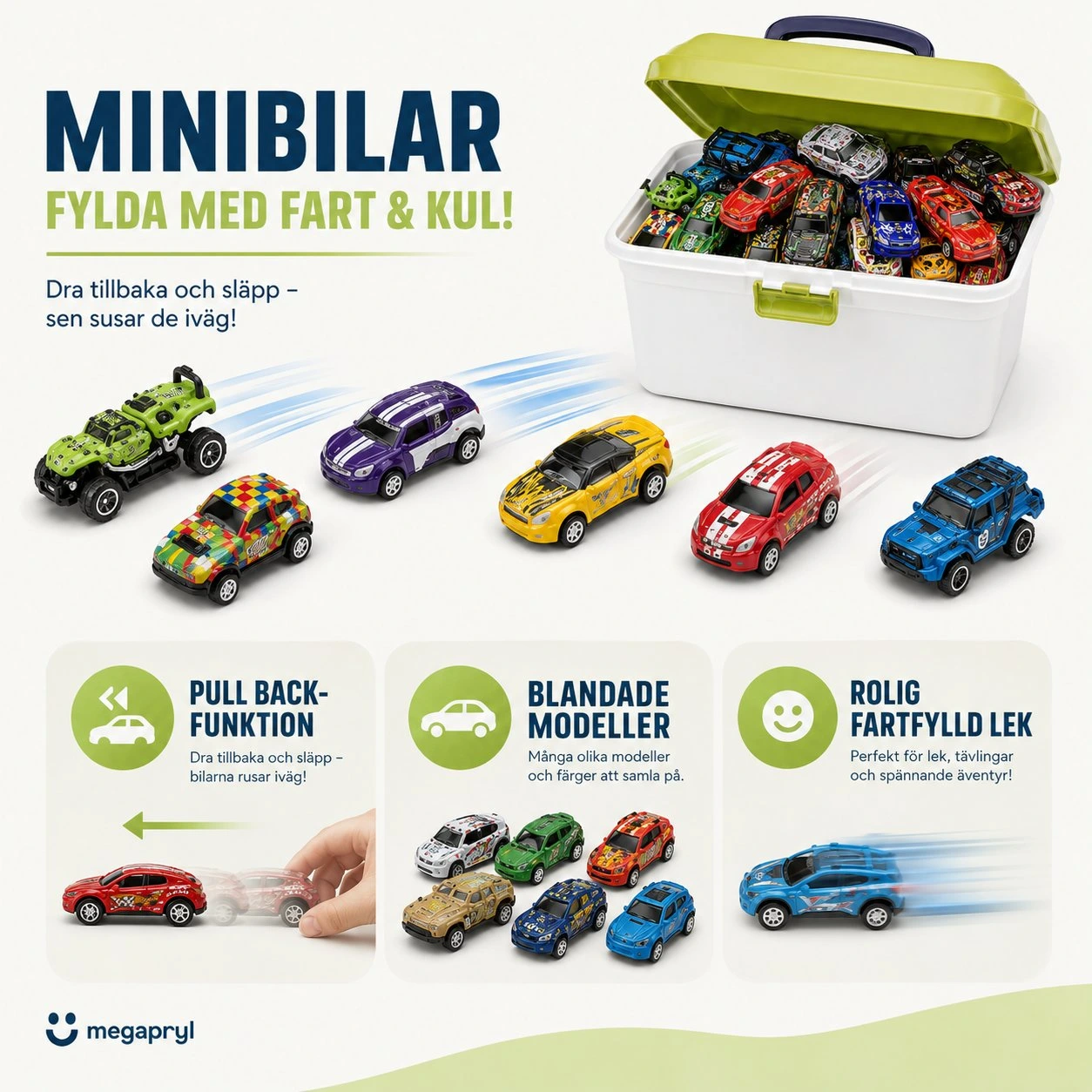 Minibilar Pull Back 10/20/30-pack