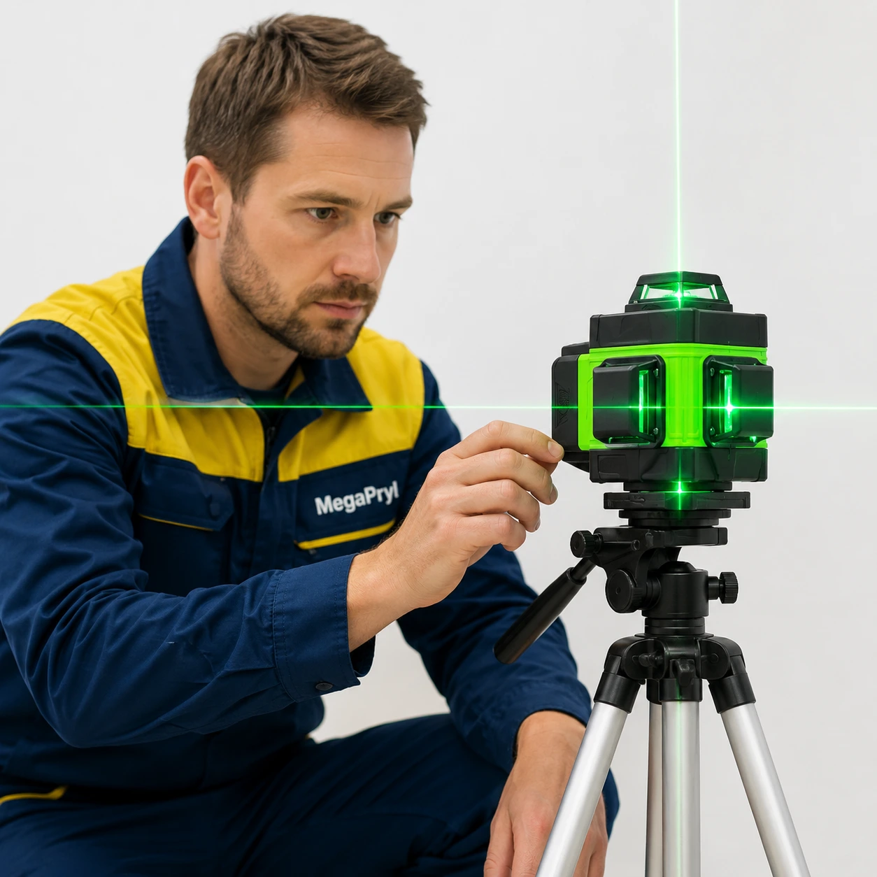 Korslaser med Självnivellering och Stativ