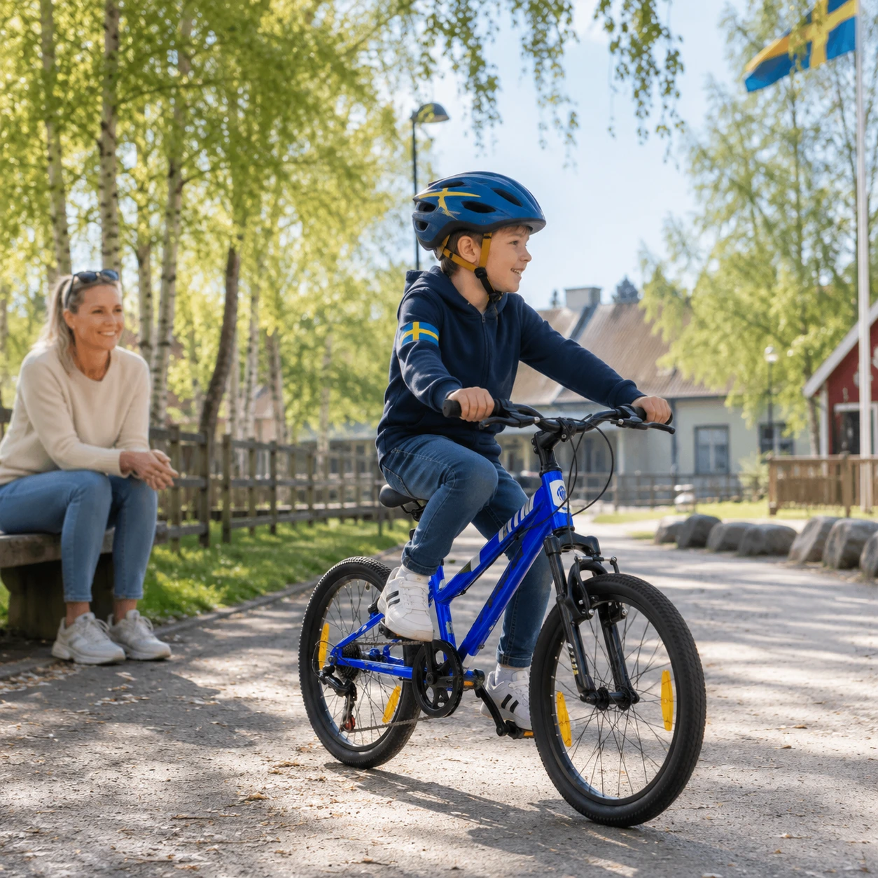 Vankel Barncykel 20 Tum med 6 Växlar och V-bromsar