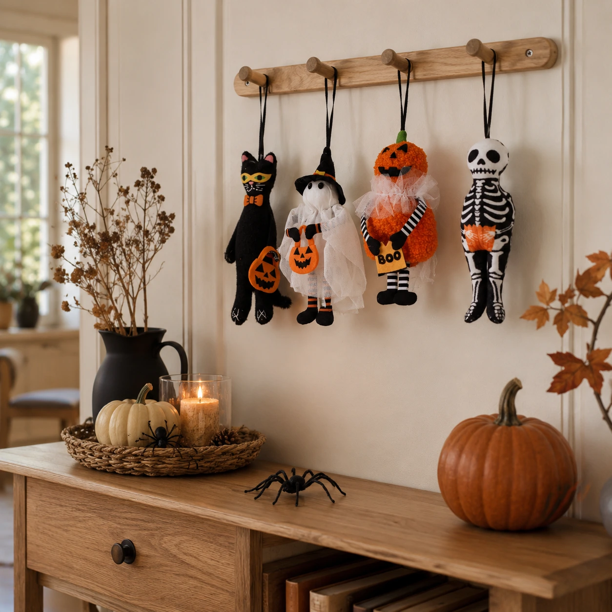 Halloween-hänge för dekoration inomhus i tyg