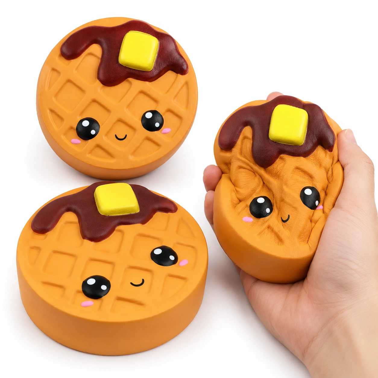 Squishy Våffla – Mjuk Stressleksak