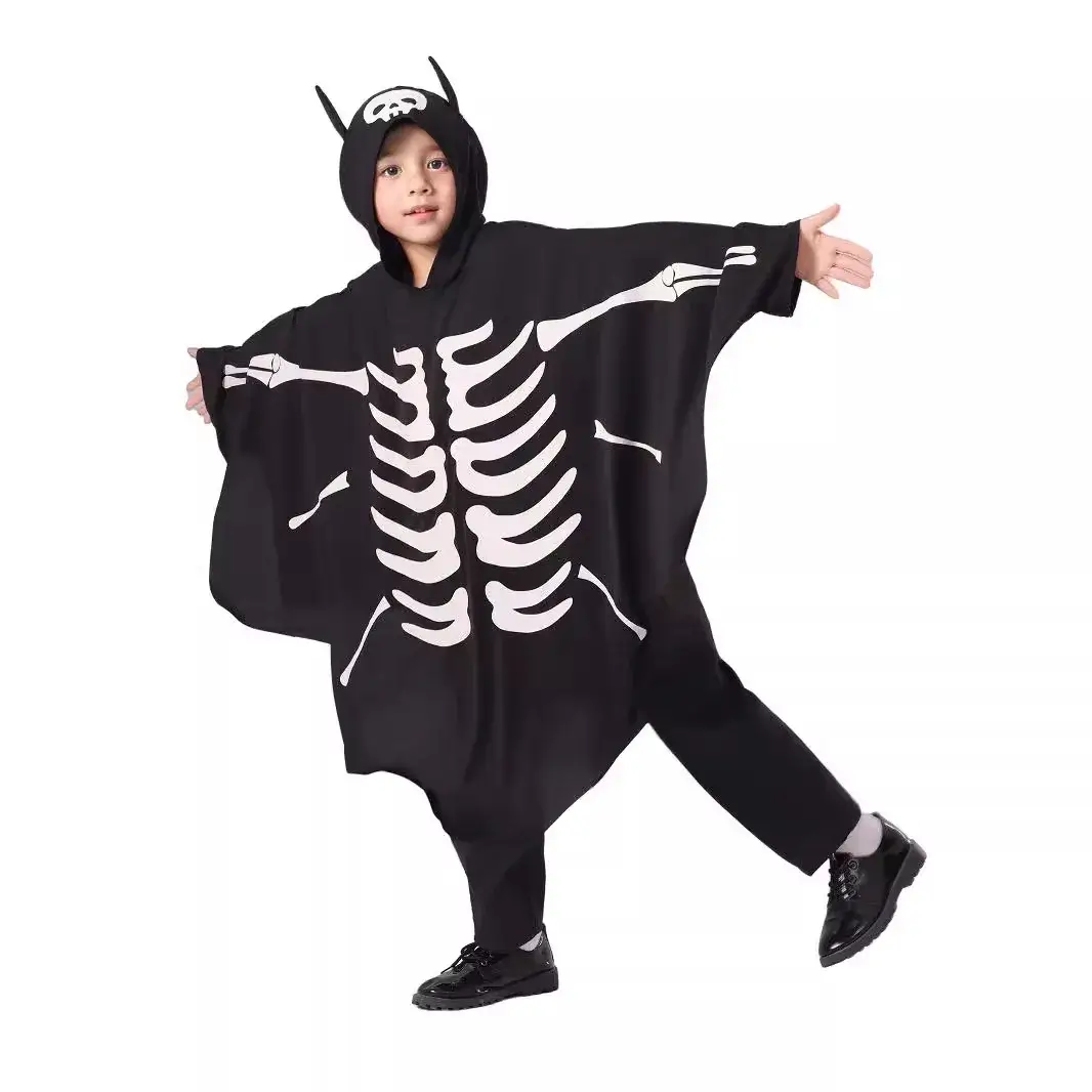 Fladdermus Ljusande Skelett Maskeraddräkt 2