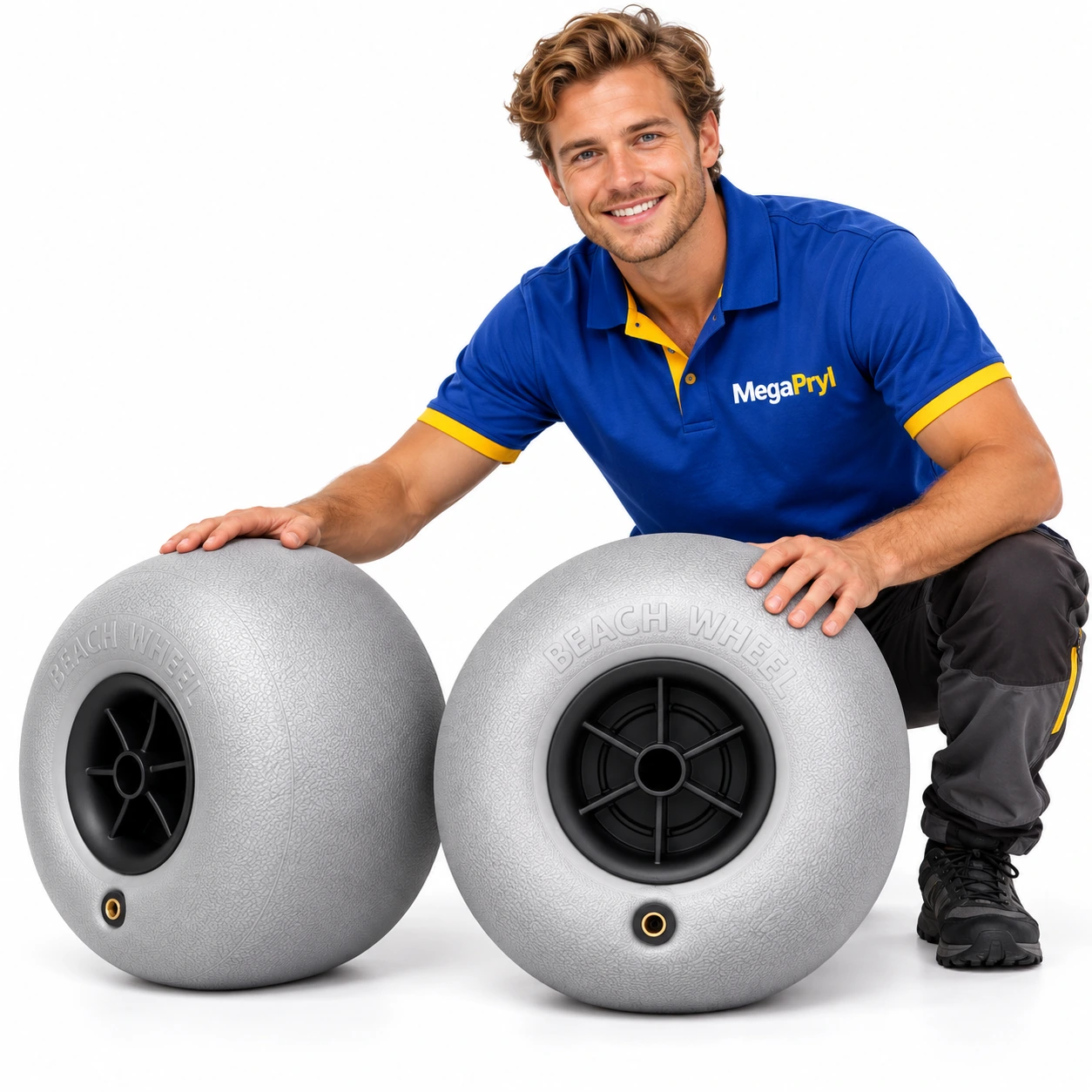 Strandhjul för vagn och kajakvagn, 2-pack, 10 tum