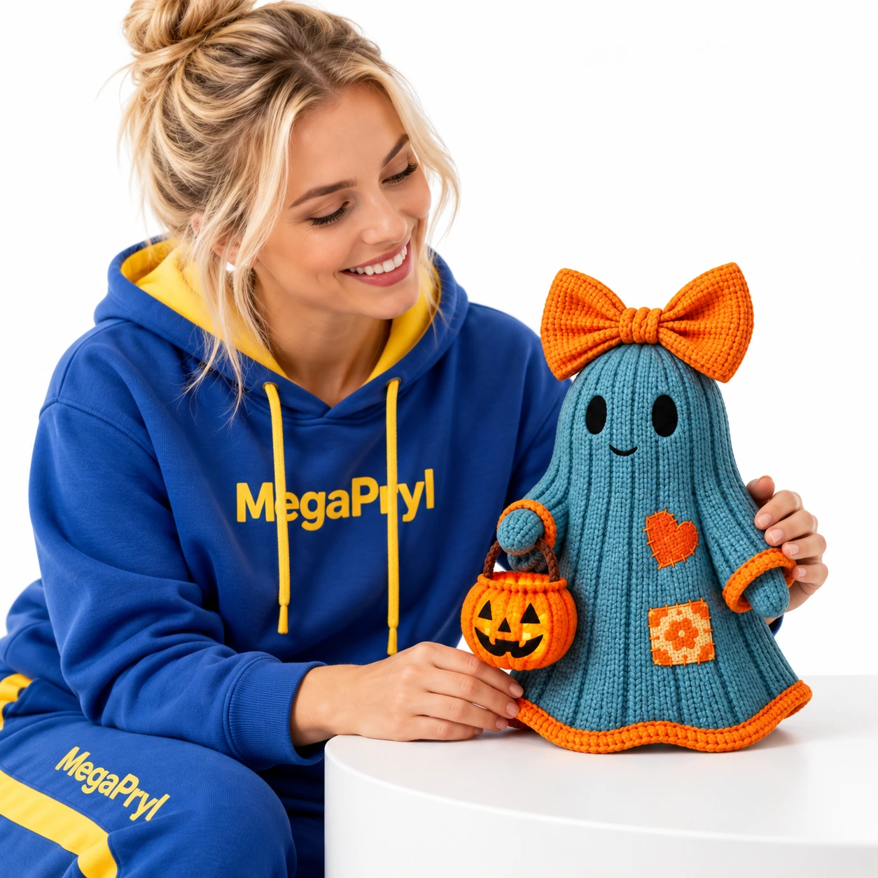 Koristeellinen kummitushahmo syksyyn ja Halloweeniin