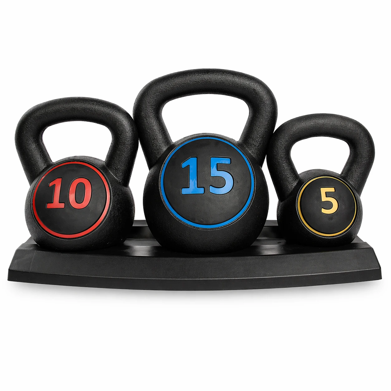 Kettlebell Set – 3 Vikter & Anti-Slip Grepp Träning