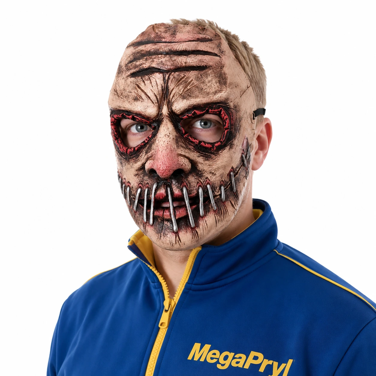 Skräckmask i latex för halloween och cosplay