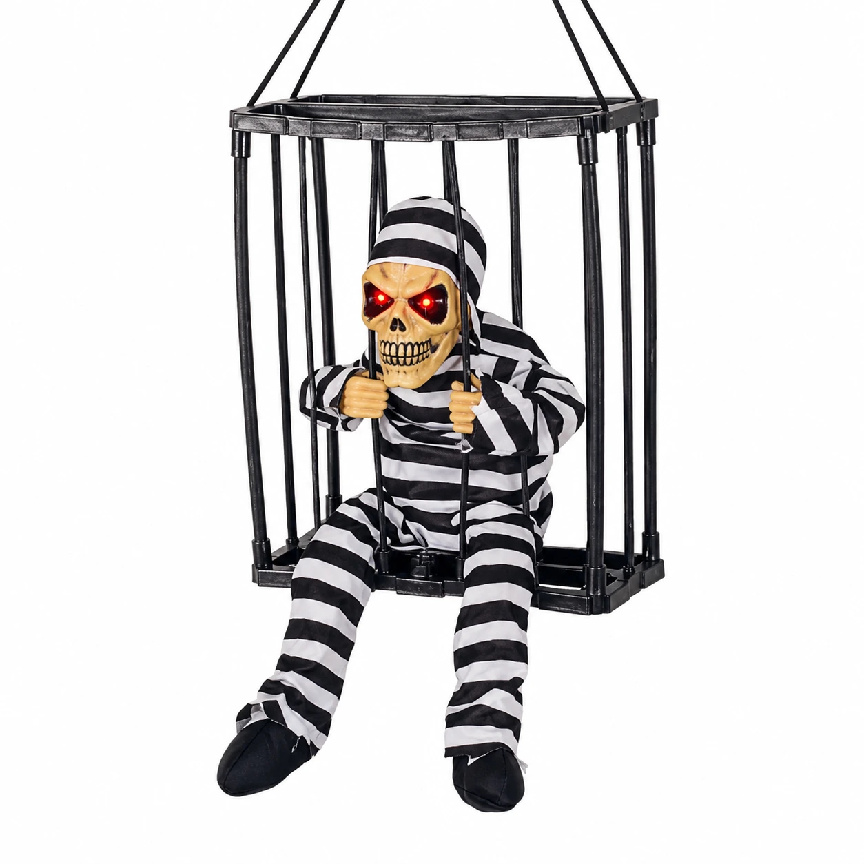 Hängande Halloween-dekoration med ljud och lysande ögon