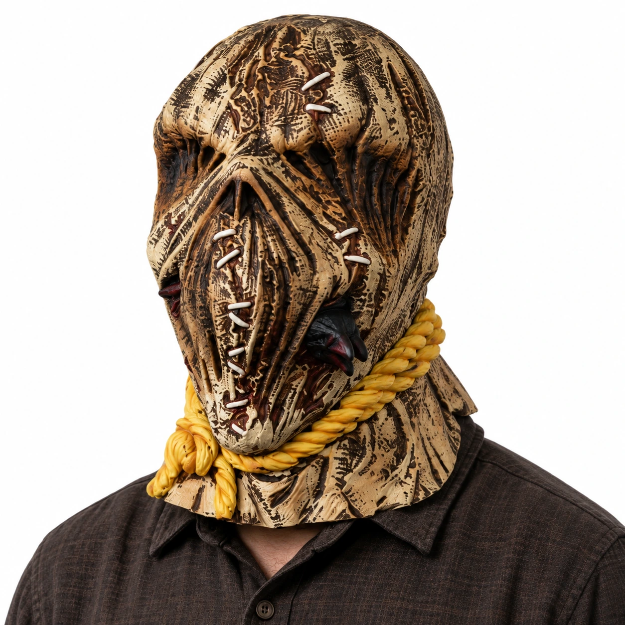Mask med säckhuva i latex