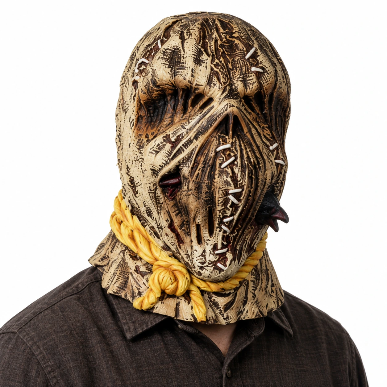 Mask med säckhuva i latex